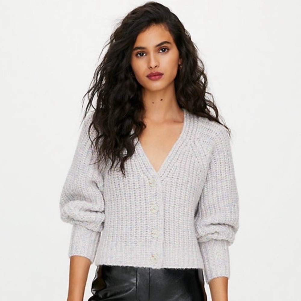 Aritzia Wilfred Cardigan Poesy Size Large NWT